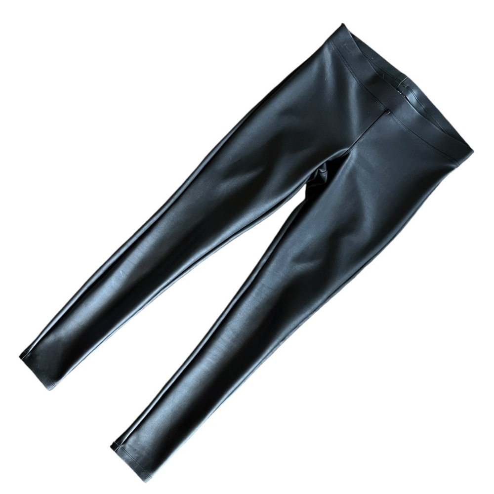 Express Elegant Black Faux Leather Stretch Leggings